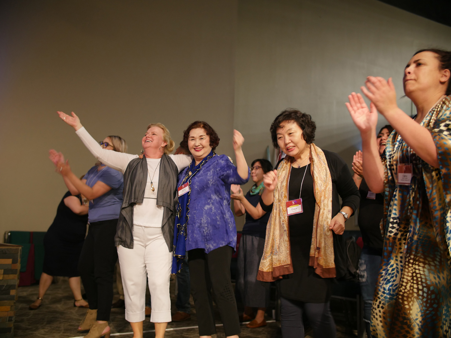 Conference Attendees Enjoy a Time of Worship during a Christian International Conference.